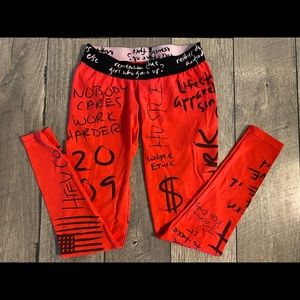 HTFU Analog Leggings in red